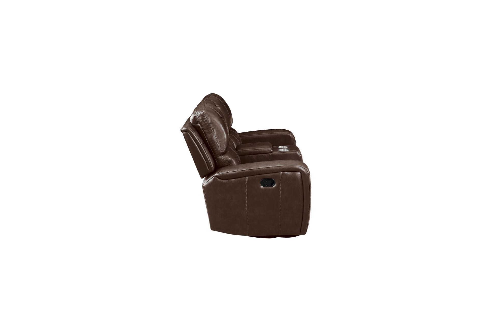 linton dark brown leather 72" manual reclining console loveseat with usb | cup holders | adjustable headrests 11 linton dark brown leather 72" manual reclining console loveseat with usb | cup holders | adjustable headrests