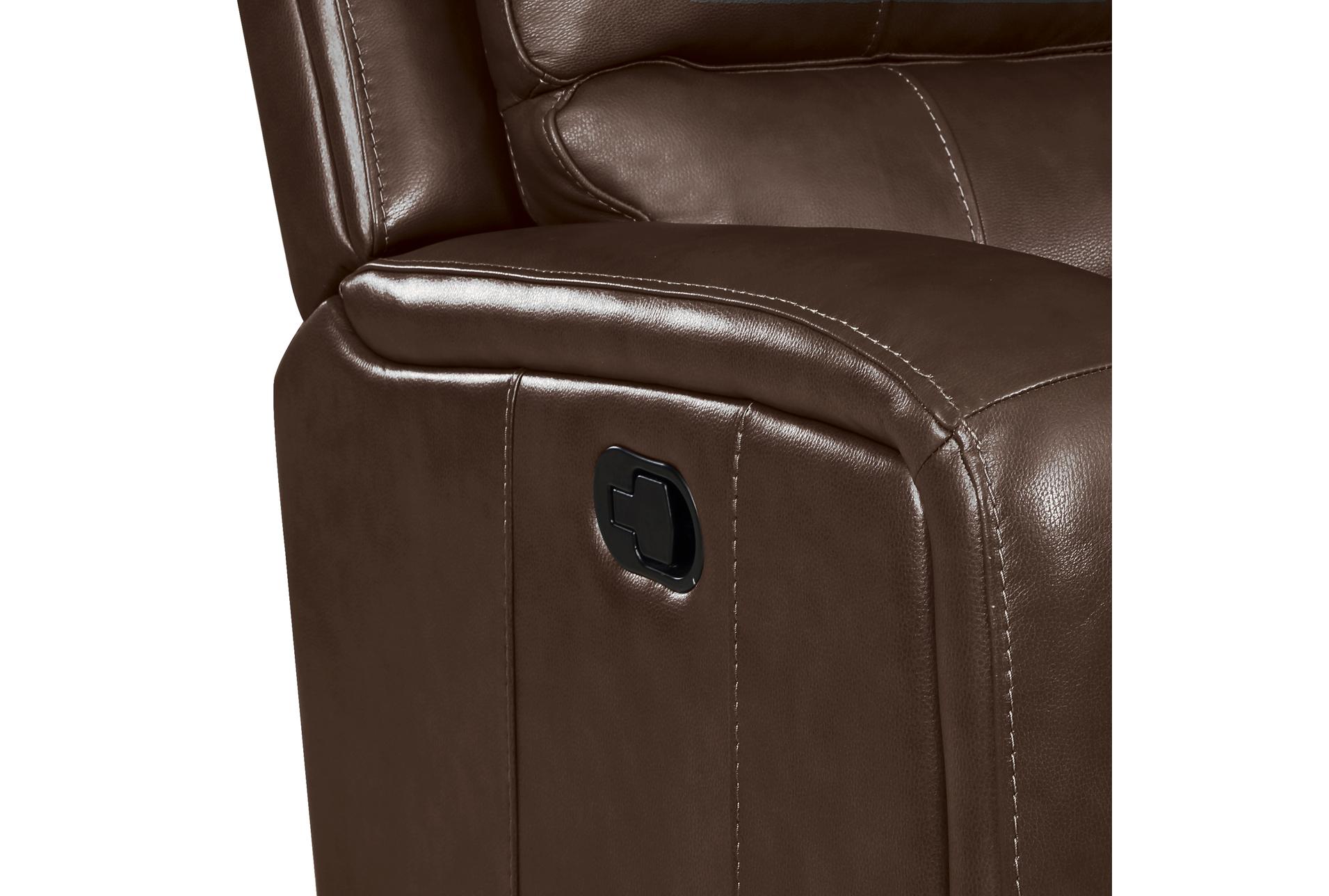 linton dark brown leather 72" manual reclining console loveseat with usb | cup holders | adjustable headrests 14 linton dark brown leather 72" manual reclining console loveseat with usb | cup holders | adjustable headrests