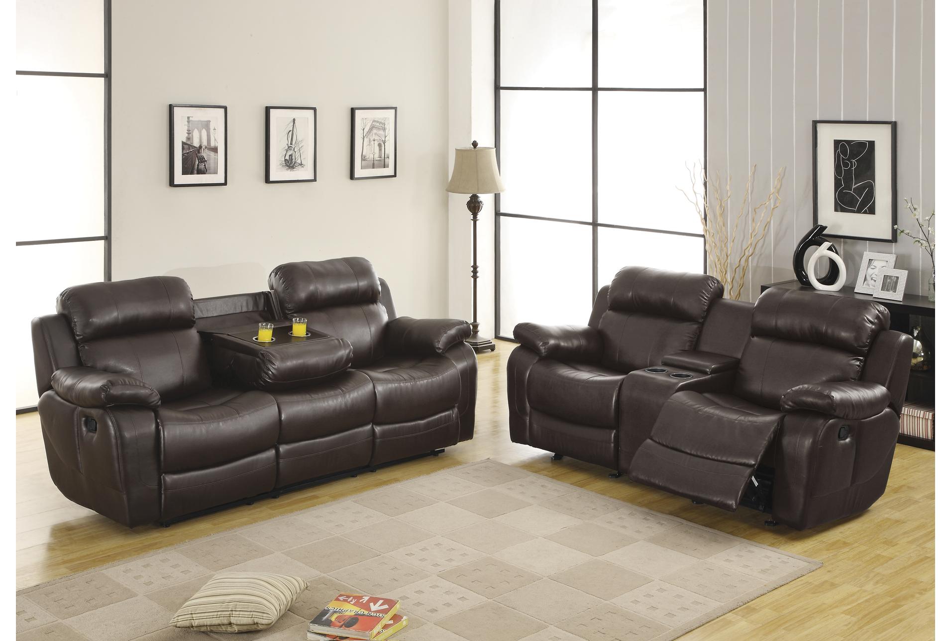 cameron brown faux leather 78" manual glider reclining console loveseat | cup holders 21 cameron brown faux leather 78" manual glider reclining console loveseat | cup holders