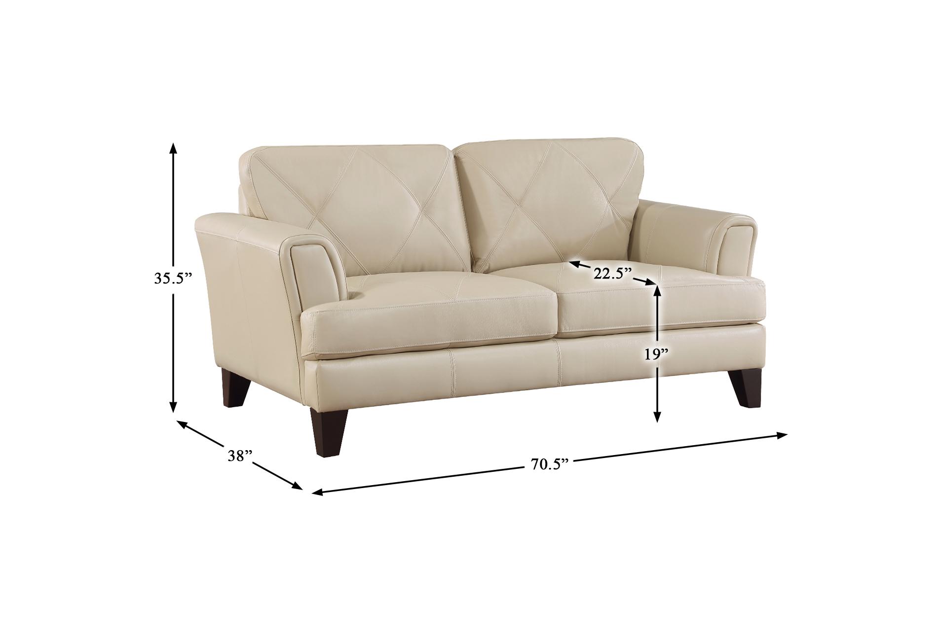 saben cream white 70" leather loveseat 10 saben cream white 70" leather loveseat