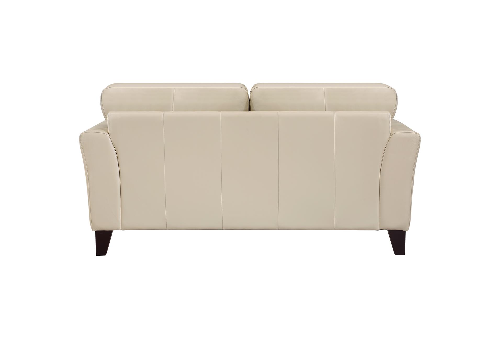 saben cream white 70" leather loveseat 12 saben cream white 70" leather loveseat
