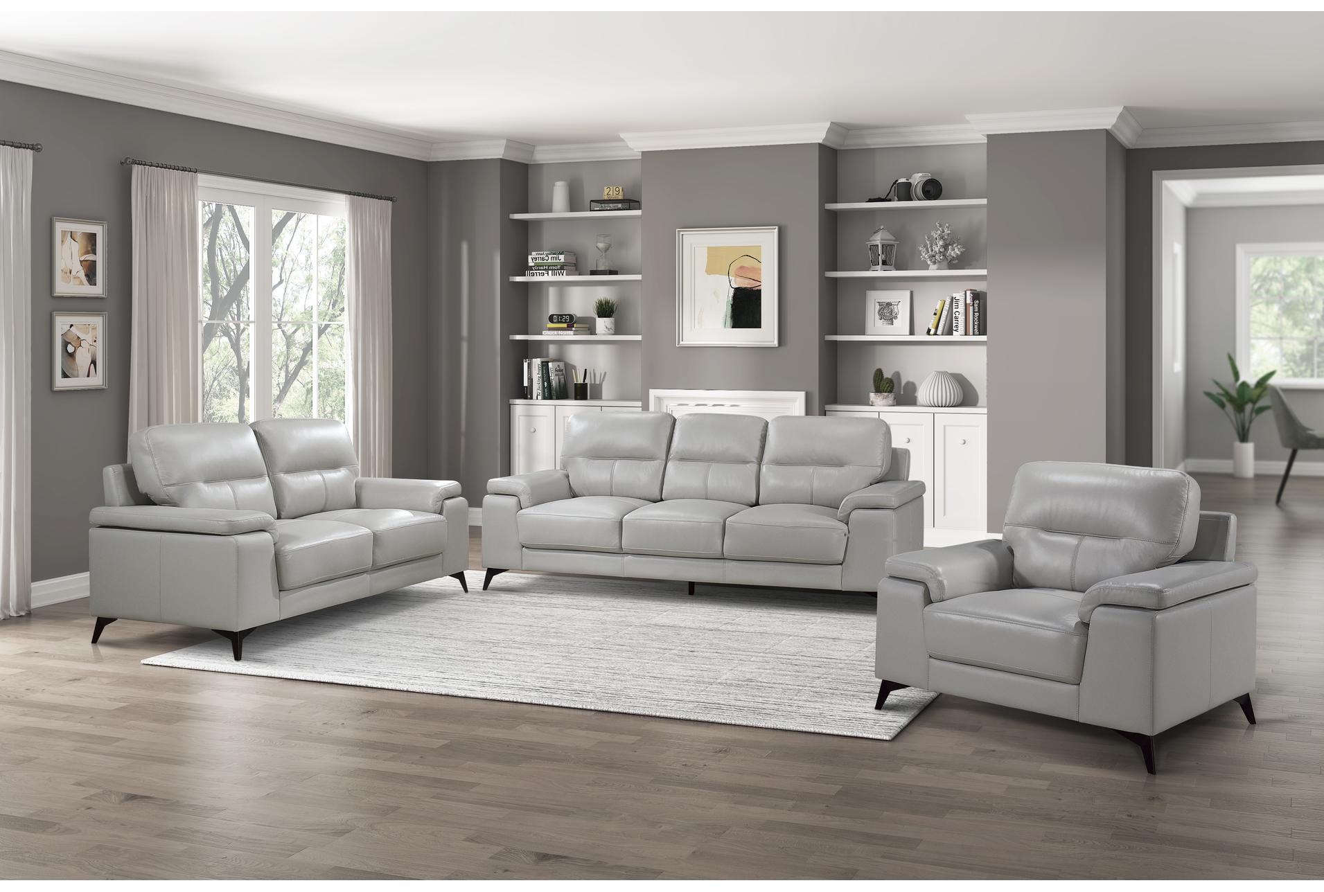 carmel silver grey 67" leather loveseat 9 carmel silver grey 67" leather loveseat