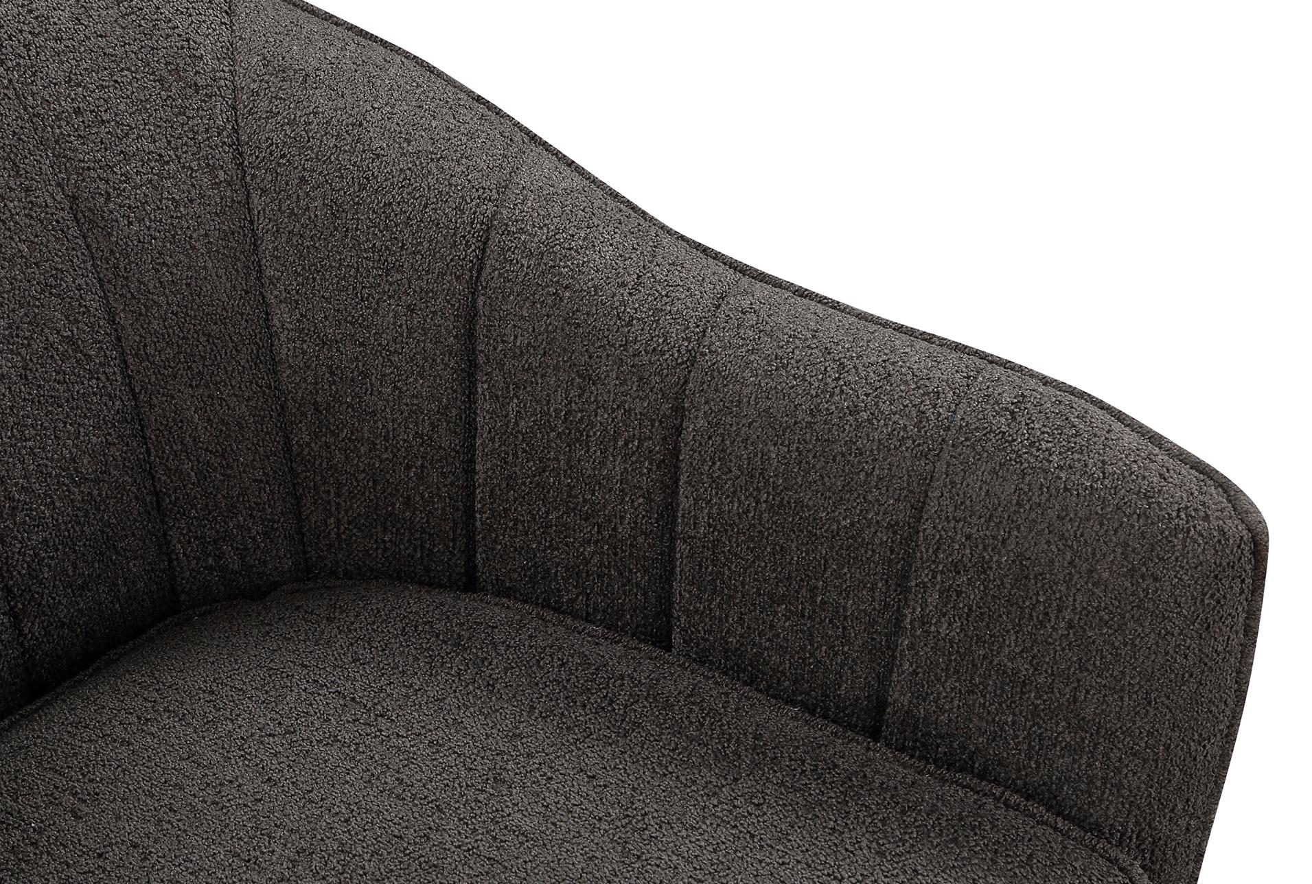 kyrie charcoal grey fabric accent barrel arm chair | solid | with arms 12 kyrie charcoal grey fabric accent barrel arm chair | solid | with arms