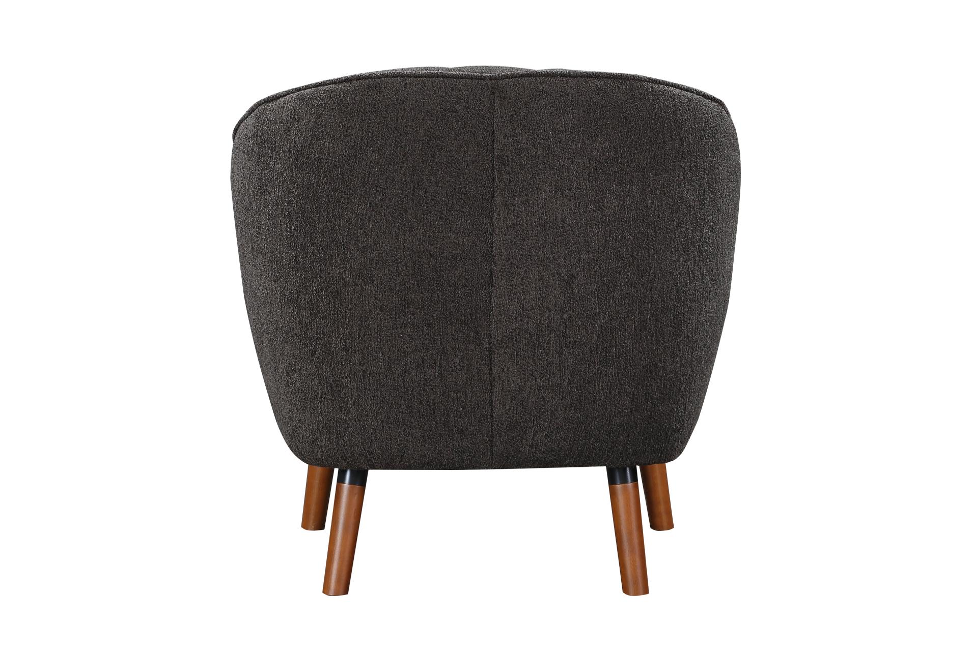 kyrie charcoal grey fabric accent barrel arm chair | solid | with arms 15 kyrie charcoal grey fabric accent barrel arm chair | solid | with arms