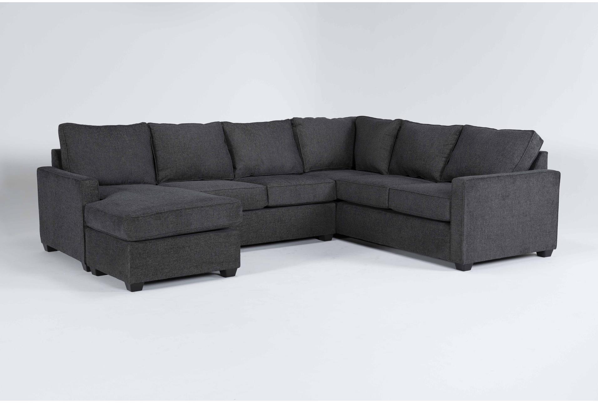 mathers slate grey fabric 125" 2 piece u-shaped sectional with left arm facing sofa chaise | track arms 1 mathers slate grey fabric 125" 2 piece u-shaped sectional with left arm facing sofa chaise | track arms