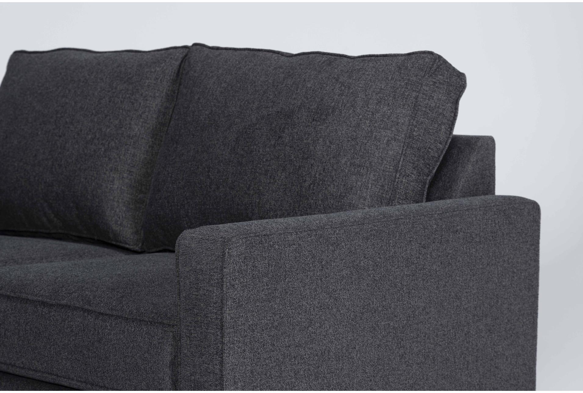 mathers slate grey fabric 125" 2 piece u-shaped sectional with left arm facing sofa chaise | track arms 7 mathers slate grey fabric 125" 2 piece u-shaped sectional with left arm facing sofa chaise | track arms