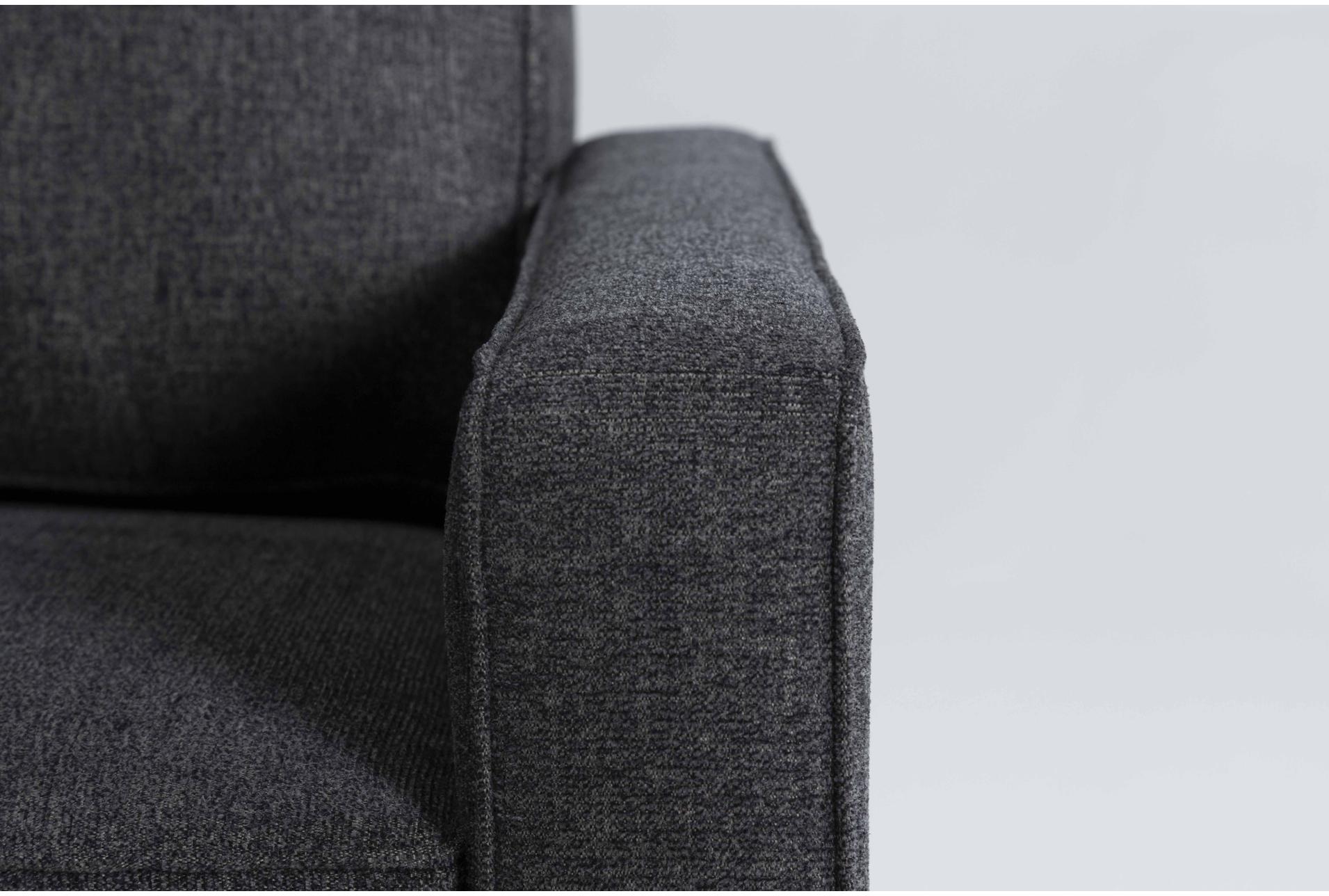 mathers slate grey fabric 125" 2 piece u-shaped sectional with left arm facing sofa chaise | track arms 8 mathers slate grey fabric 125" 2 piece u-shaped sectional with left arm facing sofa chaise | track arms