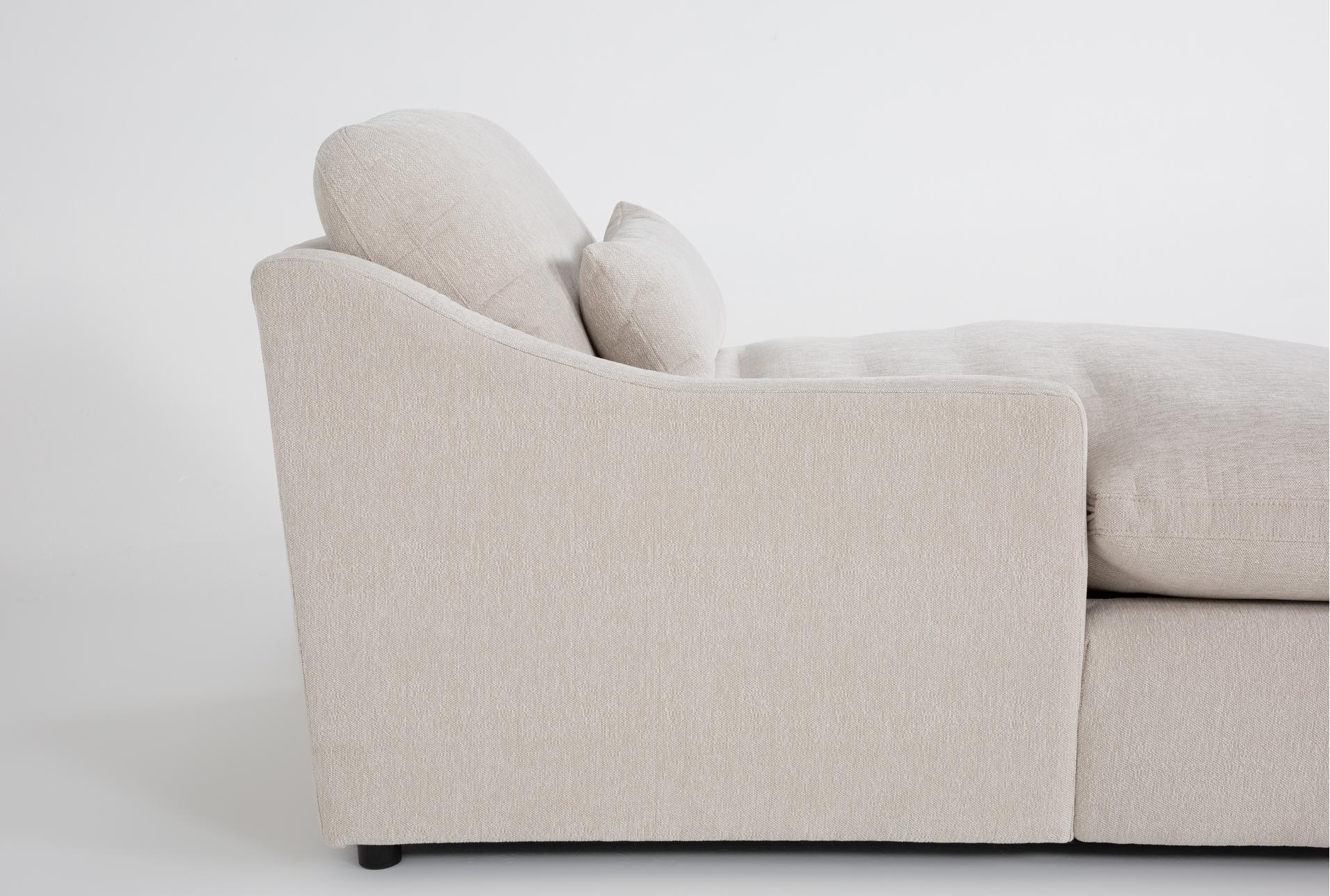 kennedy cream 3 piece modular sectional with left arm facing chaise 9 kennedy cream 3 piece modular sectional with left arm facing chaise
