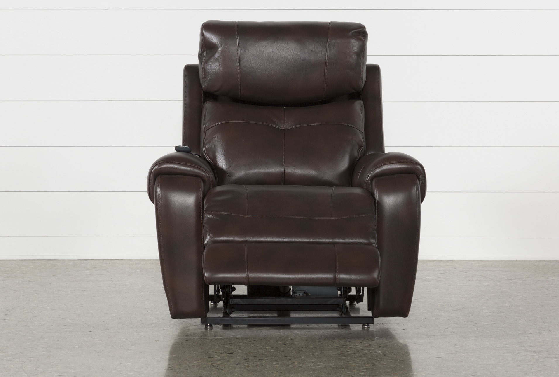 carl chocolate brown leather oversized power lift recliner with power headrest & heat 18 carl chocolate brown leather oversized power lift recliner with power headrest & heat