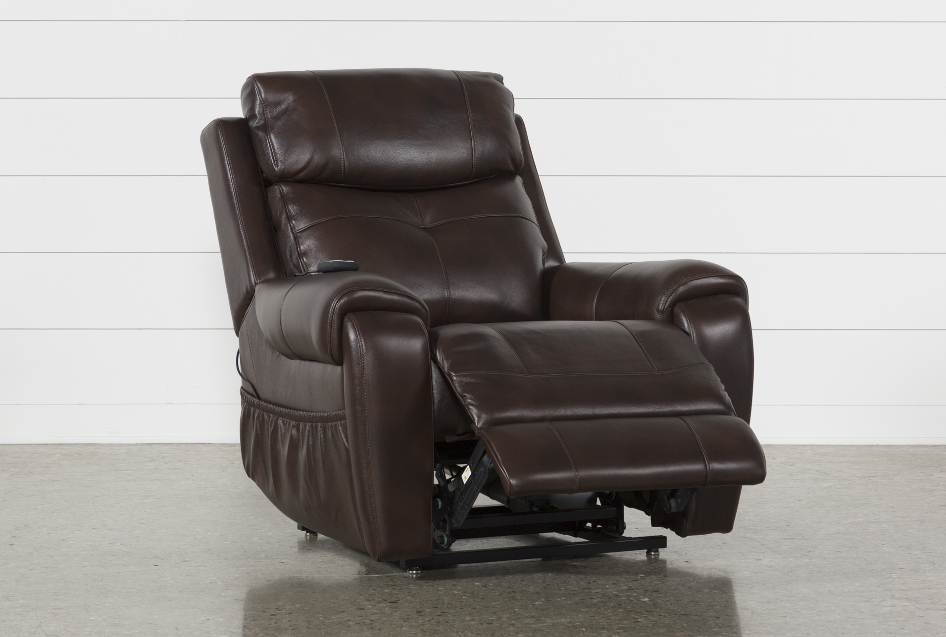 carl chocolate brown leather oversized power lift recliner with power headrest & heat 19 carl chocolate brown leather oversized power lift recliner with power headrest & heat