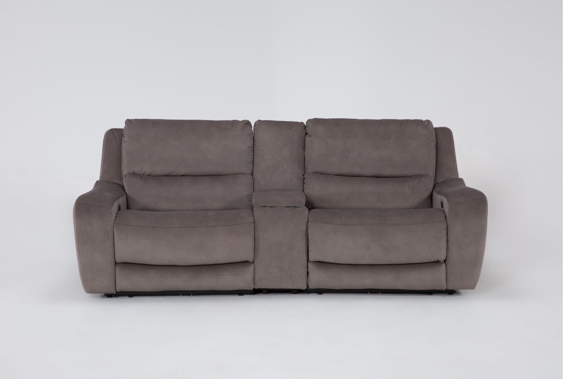 ryder grey fabric 95" 3 piece power reclining modular console loveseat | usb | storage | cup holders 1 ryder grey fabric 95" 3 piece power reclining modular console loveseat | usb | storage | cup holders