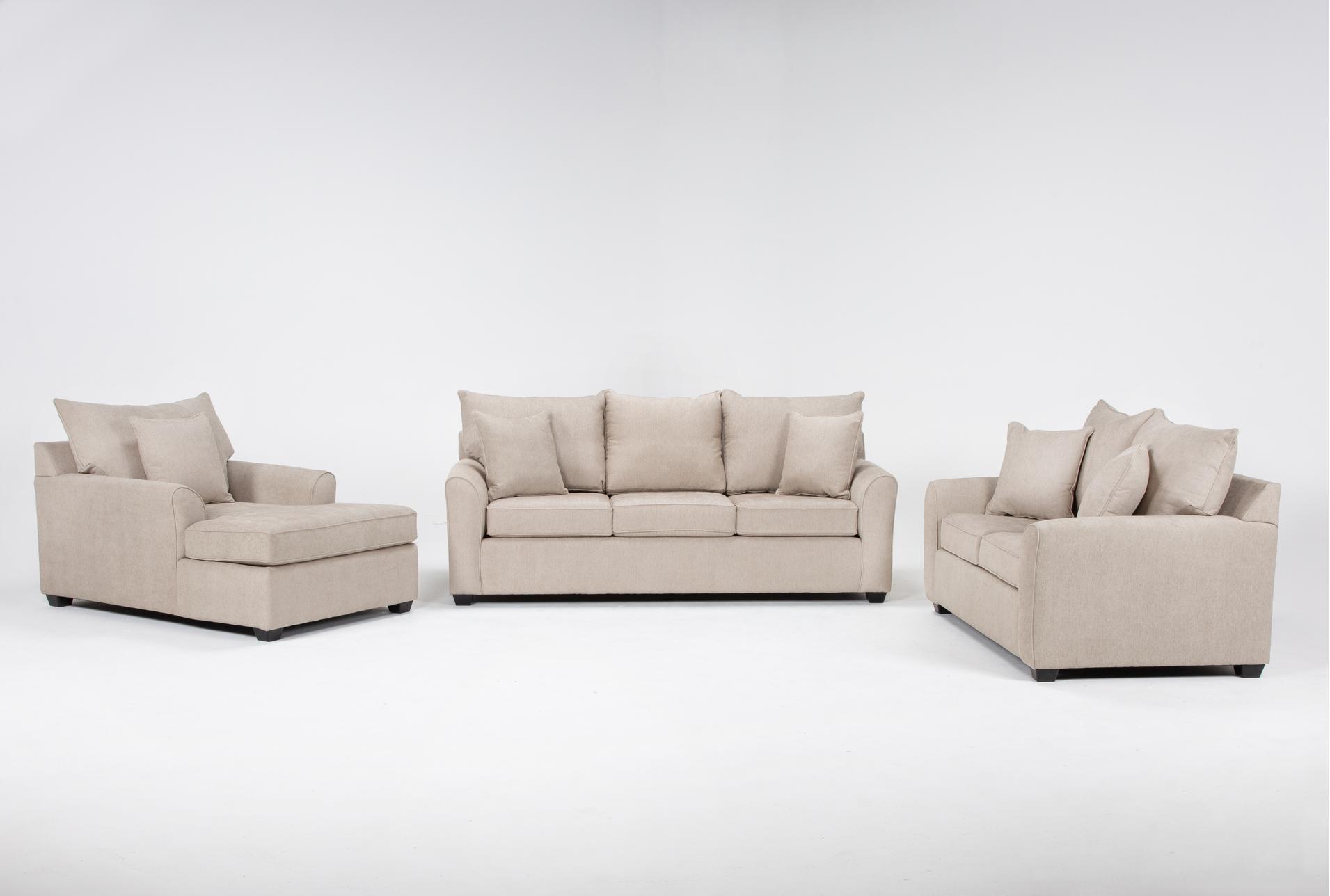 jaylen ii sand beige fabric 88" sofa loveseat & chaise set | loose reversible back | 3 piece 1 jaylen ii sand beige fabric 88" sofa loveseat & chaise set | loose reversible back | 3 piece