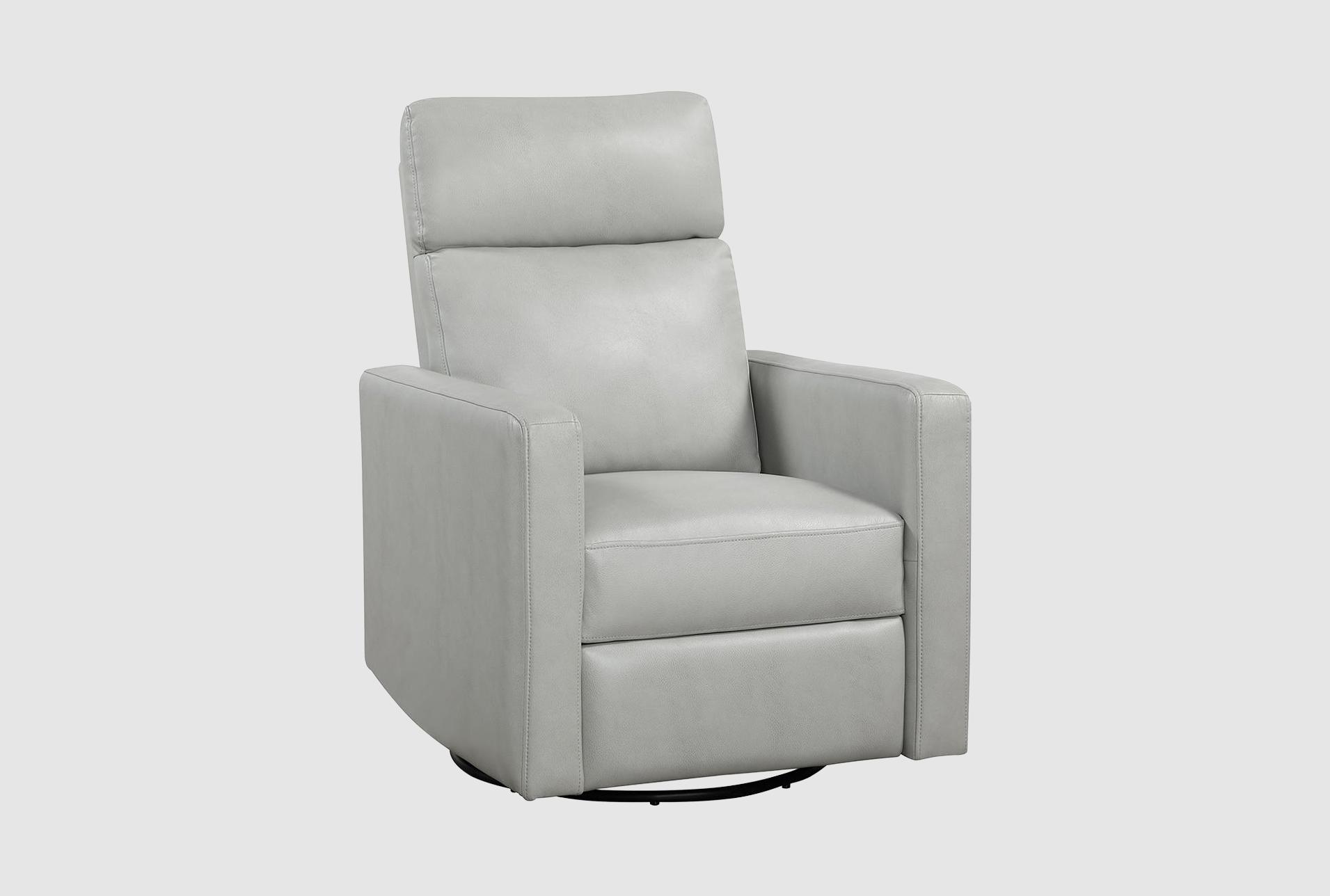 lola smoke grey nursery 30" faux leather manual swivel glider reclining chair | rocker 1 lola smoke grey nursery 30" faux leather manual swivel glider reclining chair | rocker