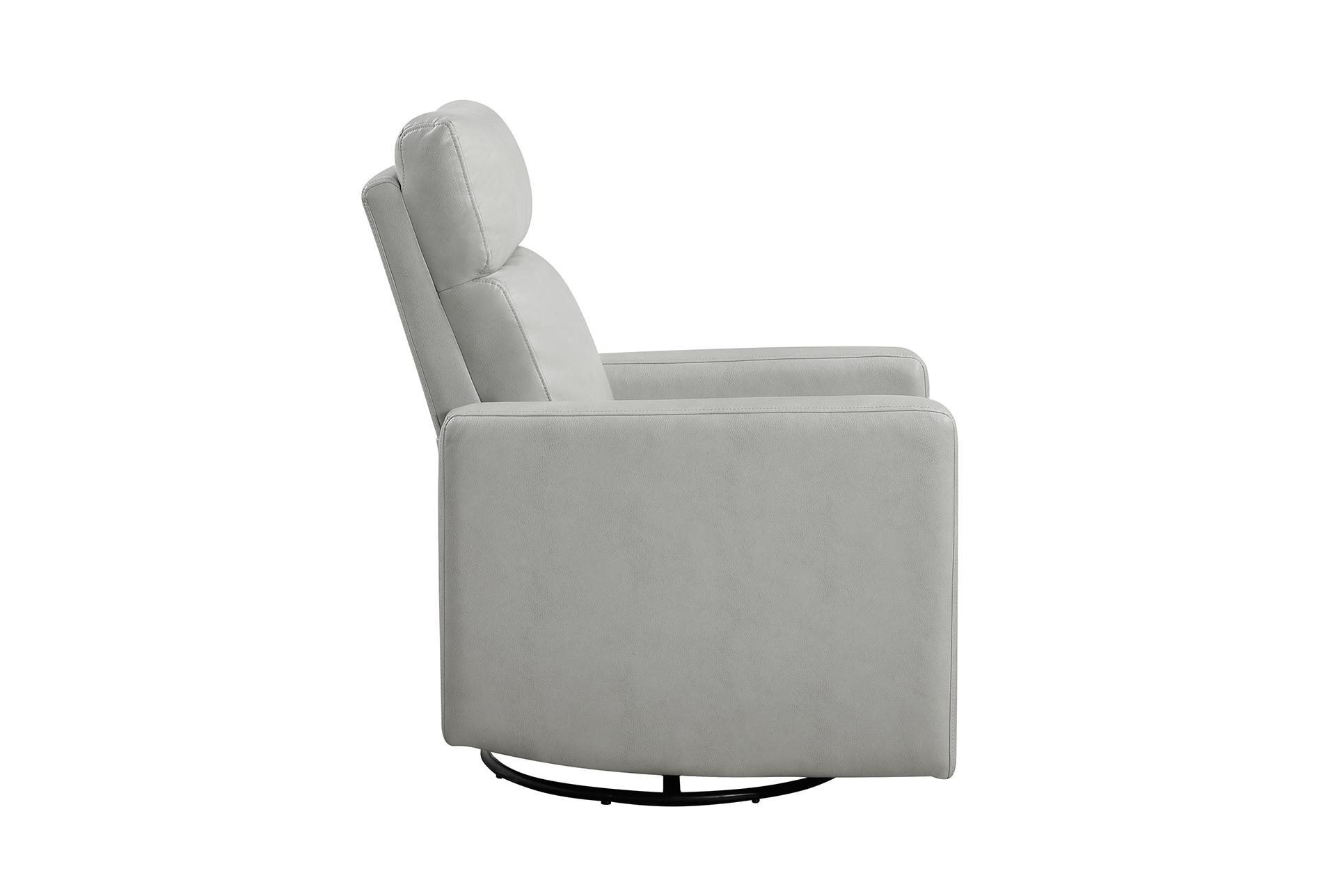 lola smoke grey nursery 30" faux leather manual swivel glider reclining chair | rocker 13 lola smoke grey nursery 30" faux leather manual swivel glider reclining chair | rocker