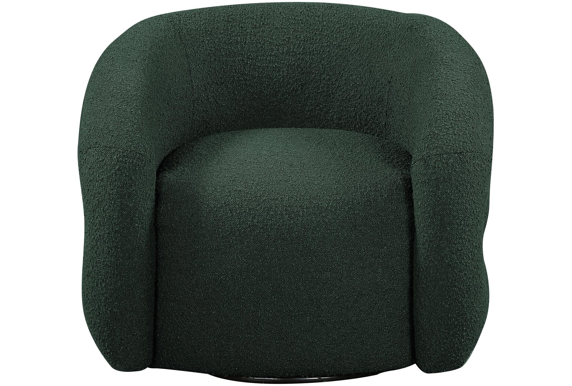roxbury green boucle fabric swivel accent chair | with arms | curved 11 roxbury green boucle fabric swivel accent chair | with arms | curved