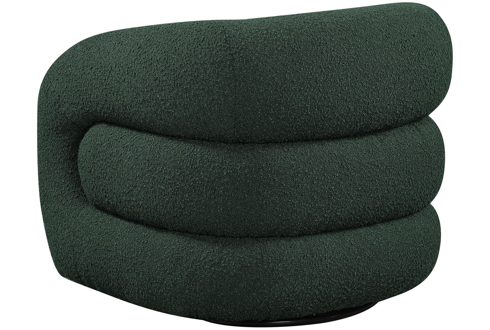 roxbury green boucle fabric swivel accent chair | with arms | curved 12 roxbury green boucle fabric swivel accent chair | with arms | curved