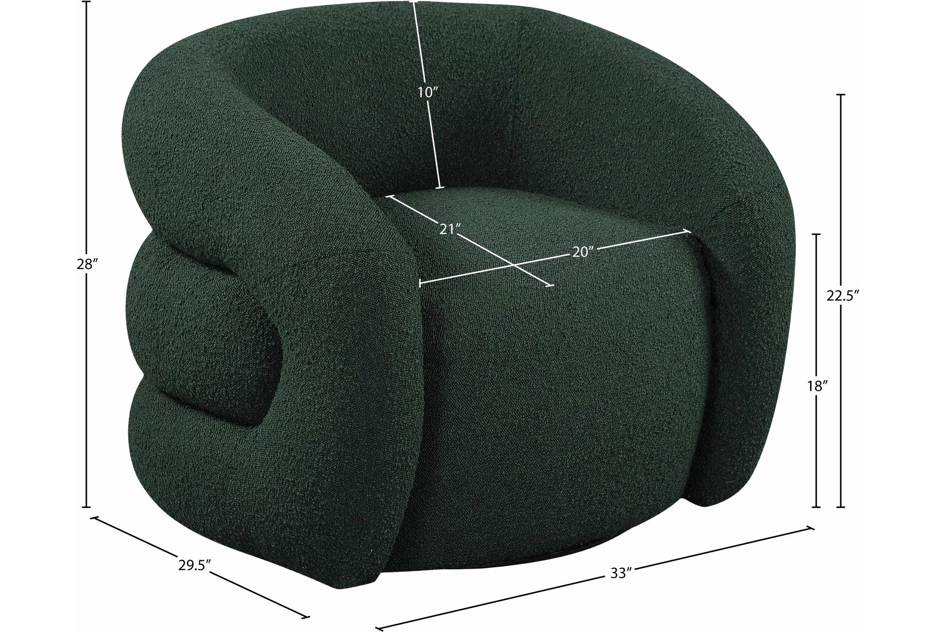roxbury green boucle fabric swivel accent chair | with arms | curved 15 roxbury green boucle fabric swivel accent chair | with arms | curved