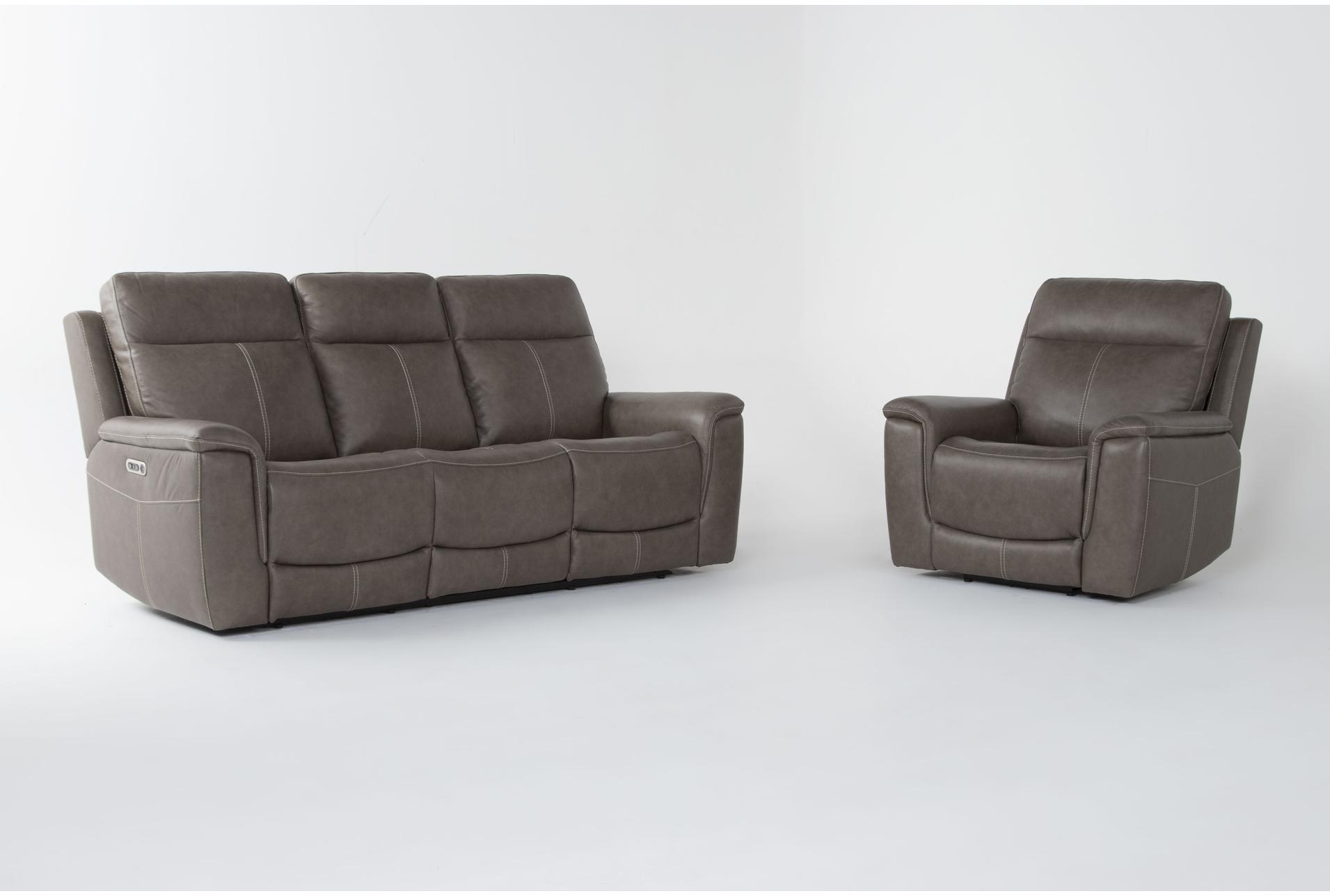 dylan dark taupe leather 2 piece flexsteel power zero gravity reclining sofa and recliner set 1 dylan dark taupe leather 2 piece flexsteel power zero gravity reclining sofa and recliner set
