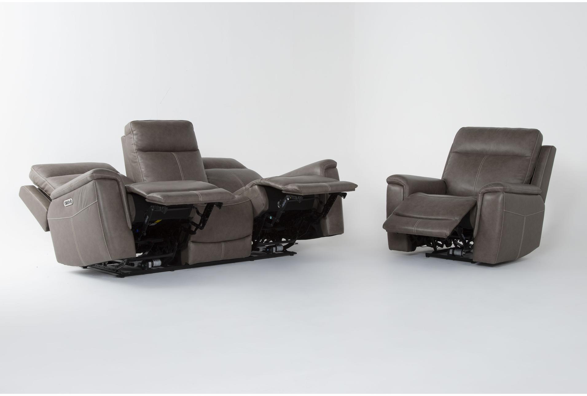 dylan dark taupe leather 2 piece flexsteel power zero gravity reclining sofa and recliner set 11 dylan dark taupe leather 2 piece flexsteel power zero gravity reclining sofa and recliner set