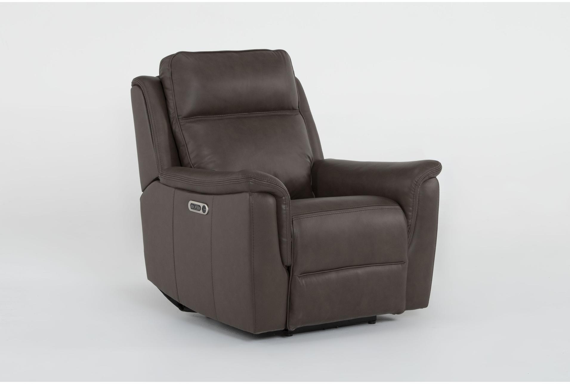 atticus chocolate leather flexsteel power zero gravity recliner with power headrest & usb | lay-flat reclining | smart | flat 13 atticus chocolate leather flexsteel power zero gravity recliner with power headrest & usb | lay-flat reclining | smart | flat