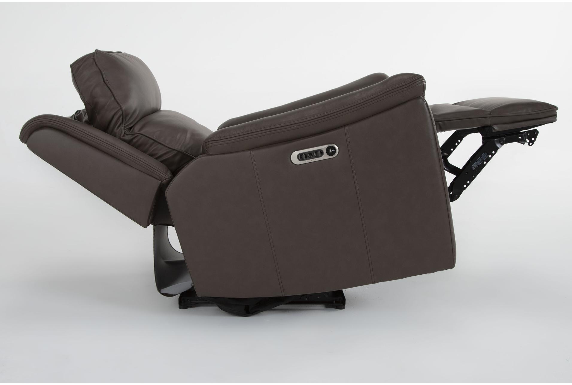 atticus chocolate leather flexsteel power zero gravity recliner with power headrest & usb | lay-flat reclining | smart | flat 17 atticus chocolate leather flexsteel power zero gravity recliner with power headrest & usb | lay-flat reclining | smart | flat