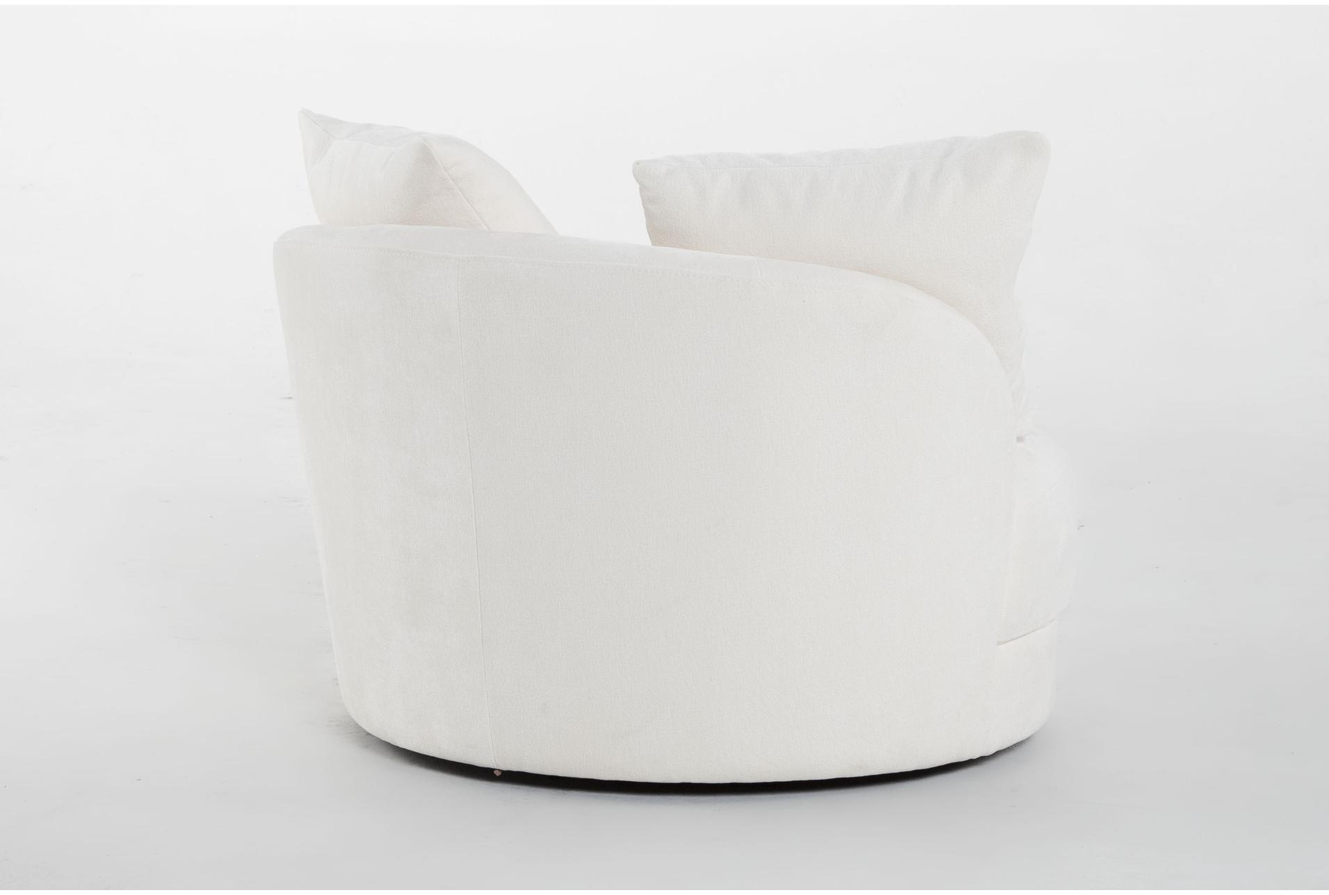 avaya ivory white fabric swivel barrel chair | armless | loose reversible back 9 avaya ivory white fabric swivel barrel chair | armless | loose reversible back