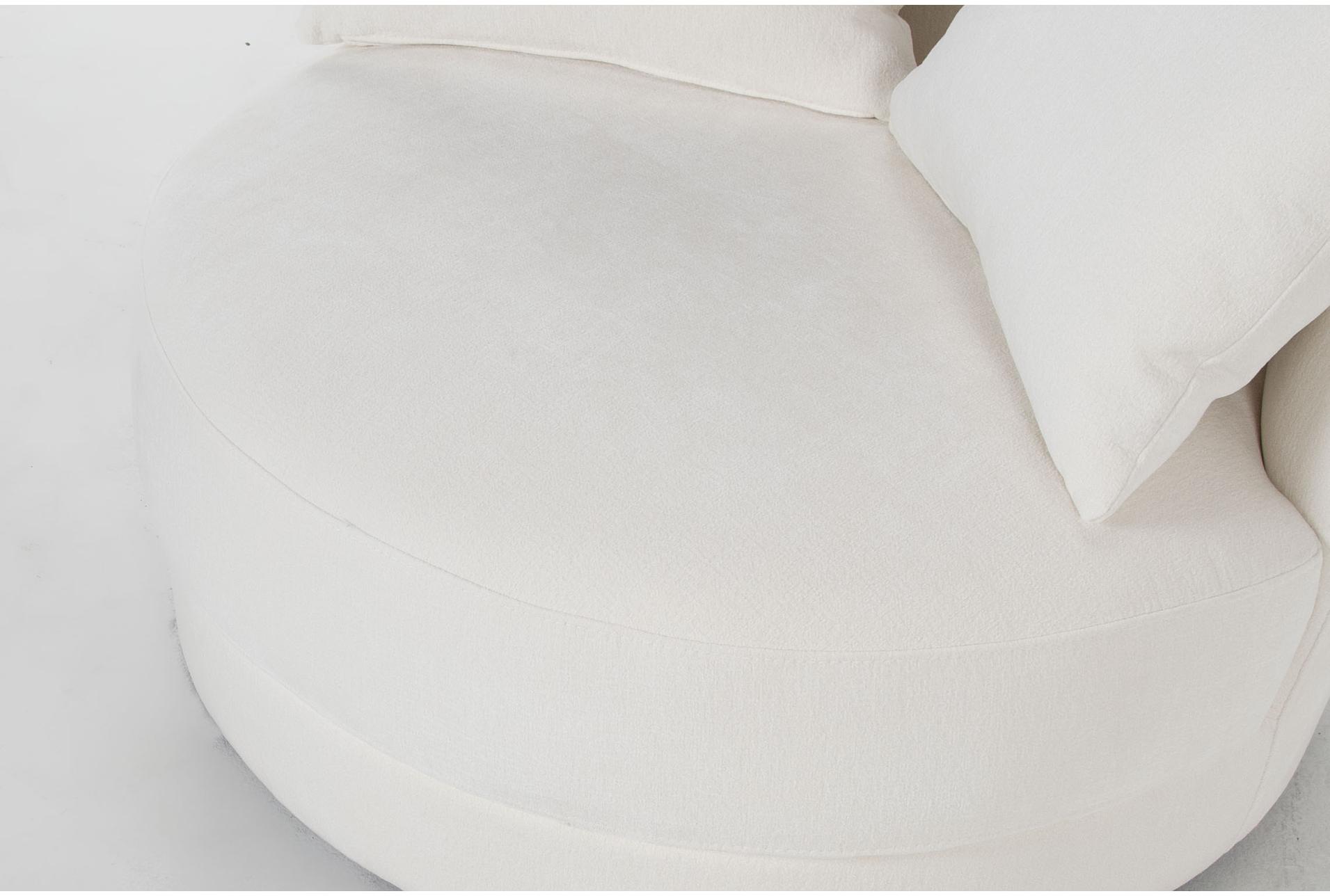 avaya ivory white fabric swivel barrel chair | armless | loose reversible back 10 avaya ivory white fabric swivel barrel chair | armless | loose reversible back