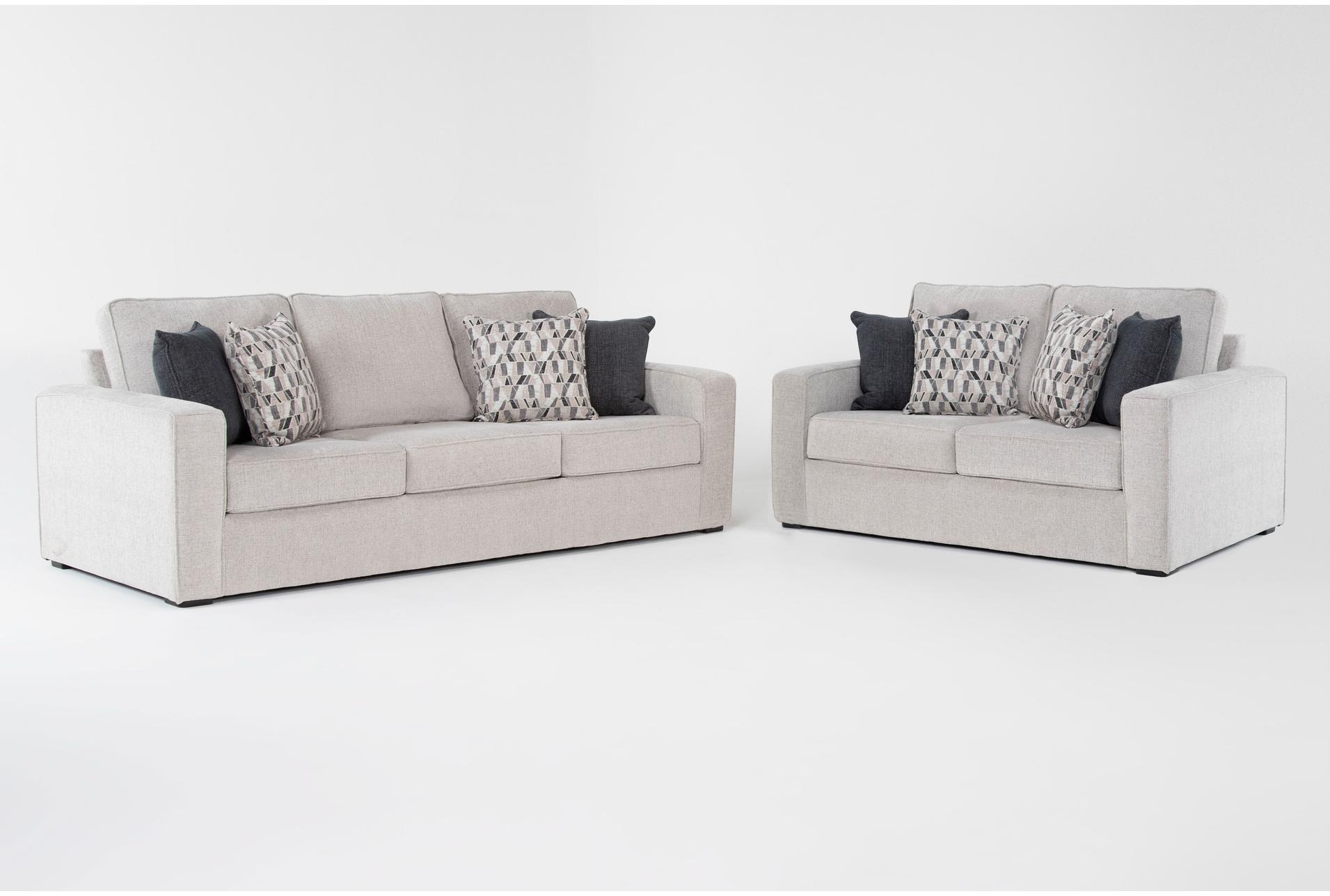 monterey beach beige fabric 2 piece 86" queen memory foam sleeper sofa bed & loveseat set | loose reversible back 1 monterey beach beige fabric 2 piece 86" queen memory foam sleeper sofa bed & loveseat set | loose reversible back