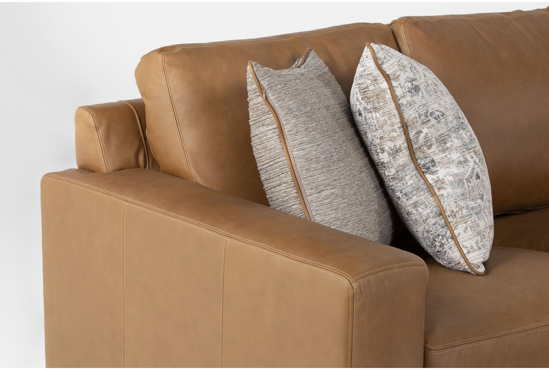 big sur saddle brown leather 3 piece modular sectional with right arm facing chaise & chair 10 big sur saddle brown leather 3 piece modular sectional with right arm facing chaise & chair
