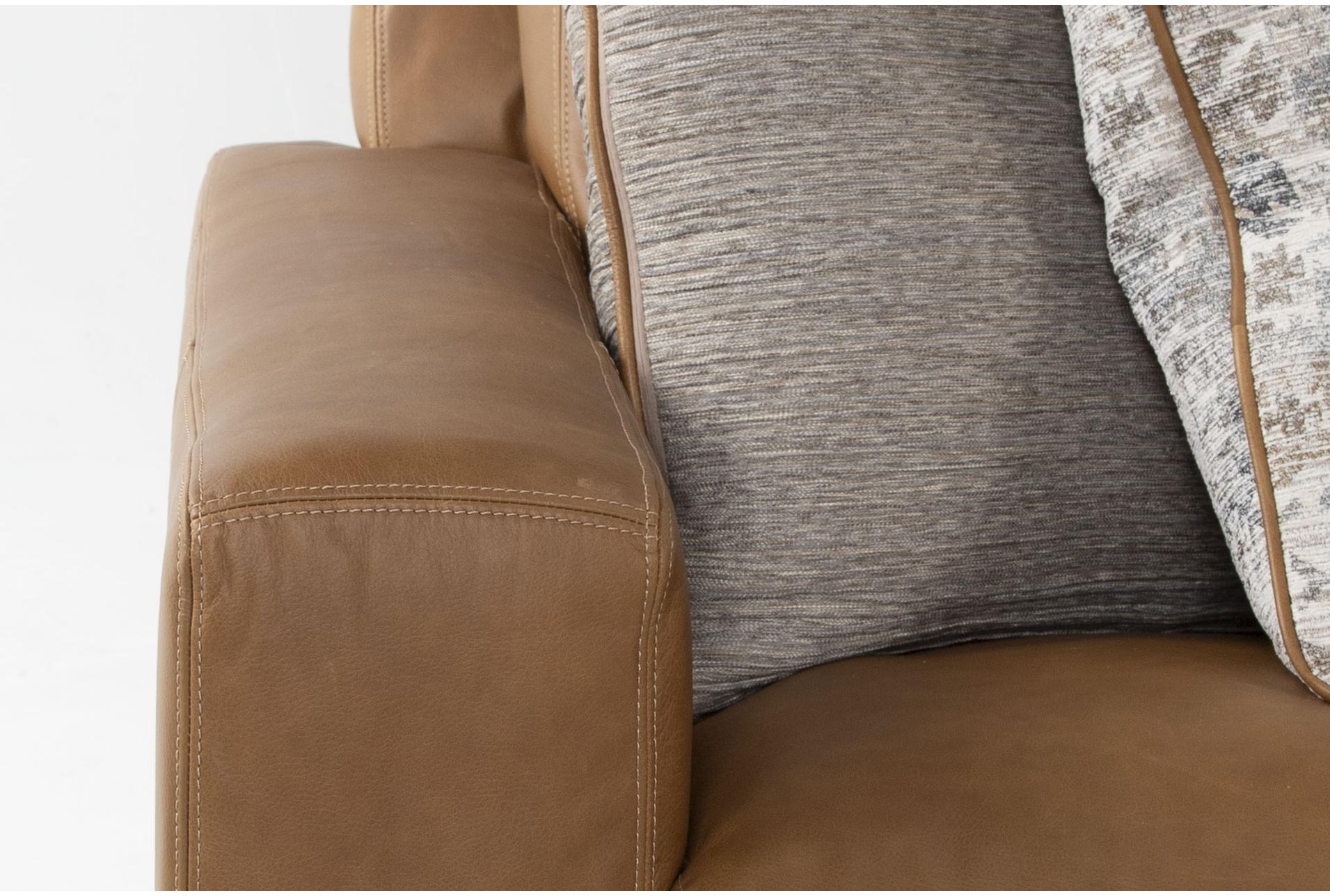 big sur saddle brown leather 3 piece modular sectional with right arm facing chaise & chair 11 big sur saddle brown leather 3 piece modular sectional with right arm facing chaise & chair