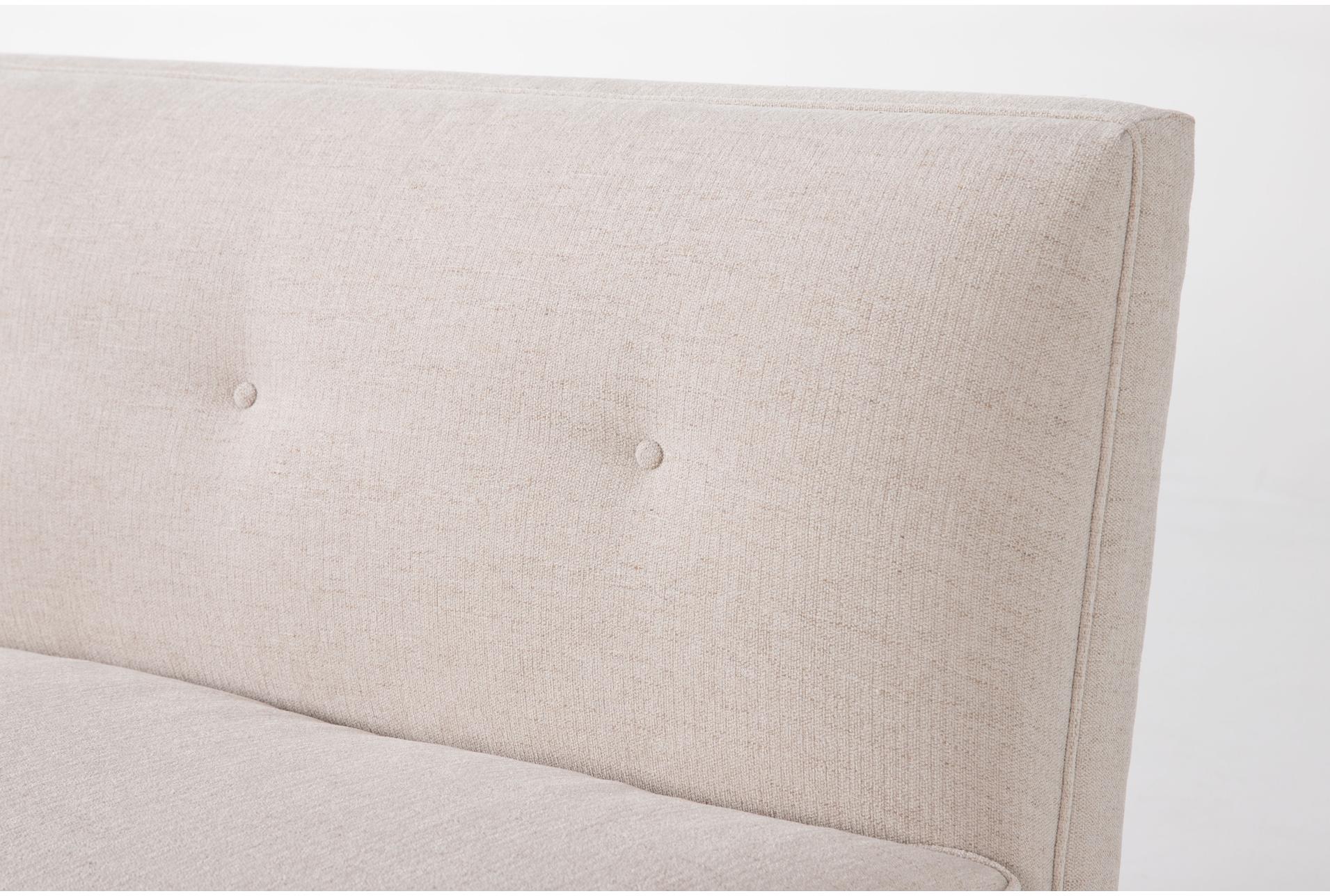 holden 51" fabric beige white chenille vi settee 9 holden 51" fabric beige white chenille vi settee