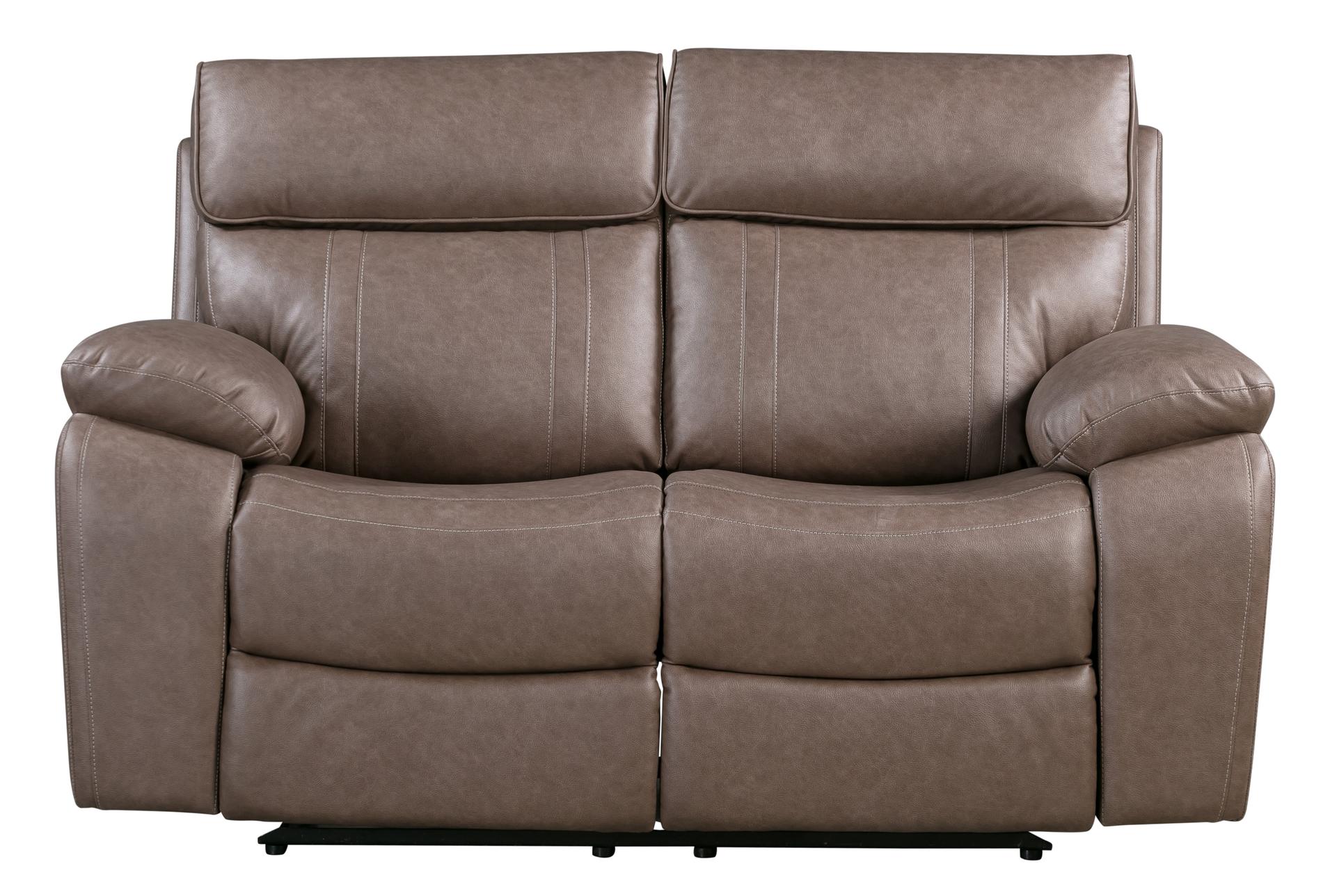 salvo toffee brown polyester 64" manual reclining loveseat 9 salvo toffee brown polyester 64" manual reclining loveseat