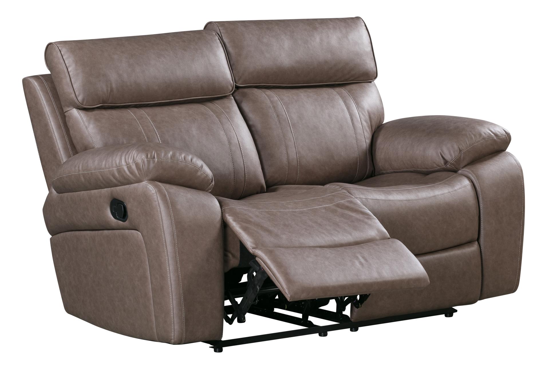 salvo toffee brown polyester 64" manual reclining loveseat 12 salvo toffee brown polyester 64" manual reclining loveseat