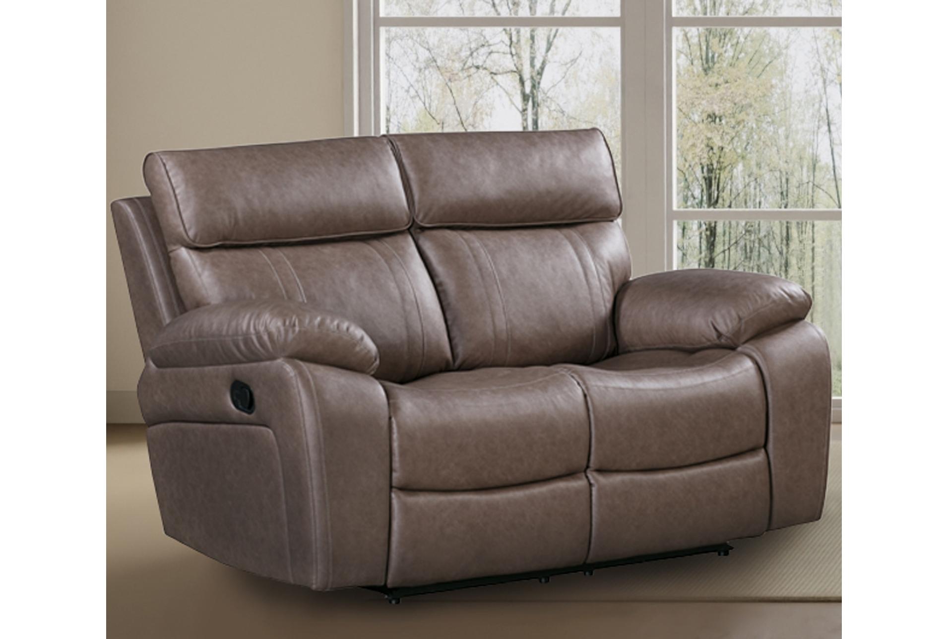 salvo toffee brown polyester 64" manual reclining loveseat 14 salvo toffee brown polyester 64" manual reclining loveseat