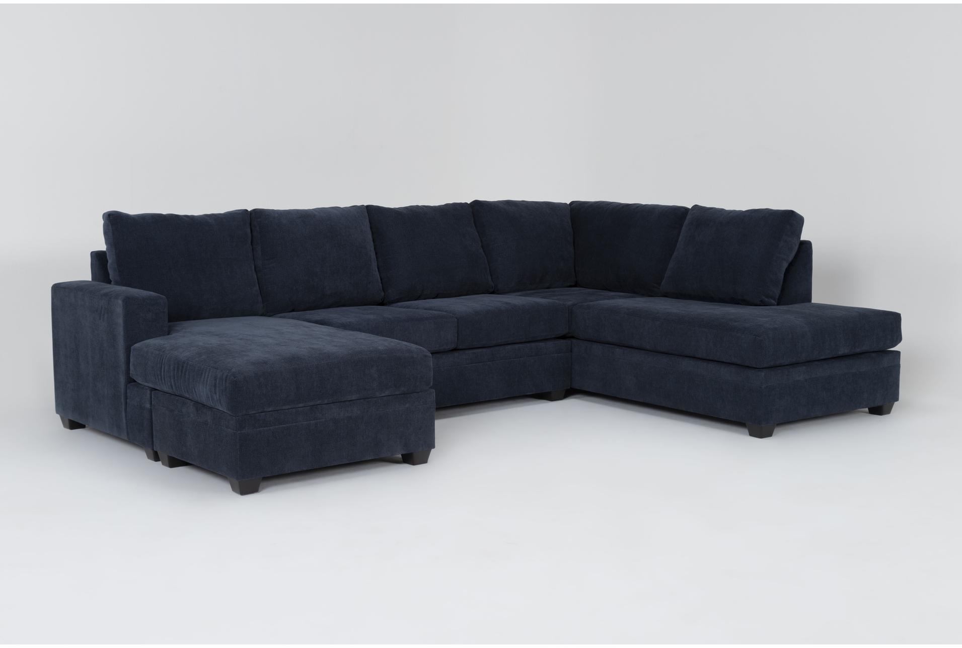 bonaterra midnight navy blue fabric 127" 2 piece u-shaped sectional with left arm facing sofa chaise & right arm facing corner chaise 1 bonaterra midnight navy blue fabric 127" 2 piece u-shaped sectional with left arm facing sofa chaise & right arm facing corner chaise