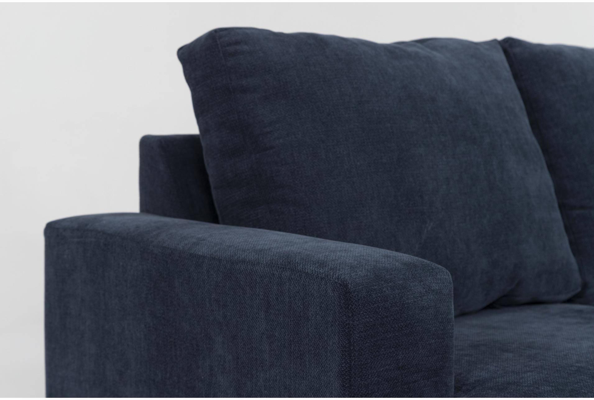 bonaterra midnight navy blue fabric 127" 2 piece u-shaped sectional with left arm facing sofa chaise & right arm facing corner chaise 7 bonaterra midnight navy blue fabric 127" 2 piece u-shaped sectional with left arm facing sofa chaise & right arm facing corner chaise