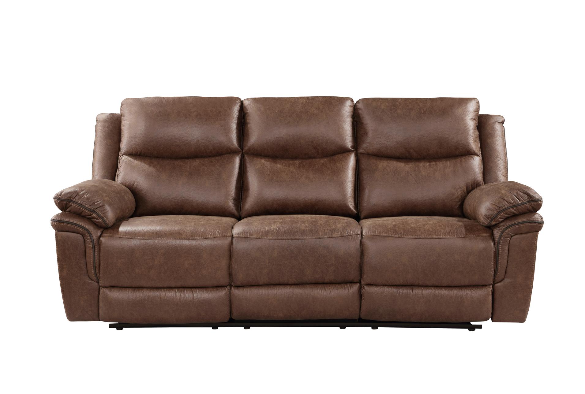 ryland brown polyester 88" manual reclining sofa | fabric 11 ryland brown polyester 88" manual reclining sofa | fabric
