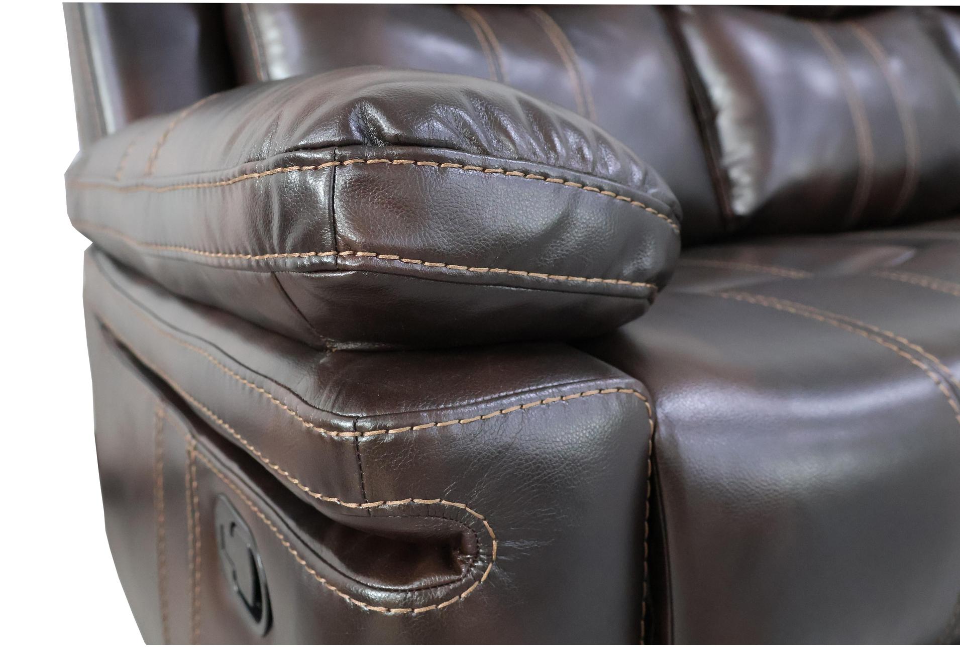 kellen brown faux leather 80" power reclining sofa with drop down table 13 kellen brown faux leather 80" power reclining sofa with drop down table