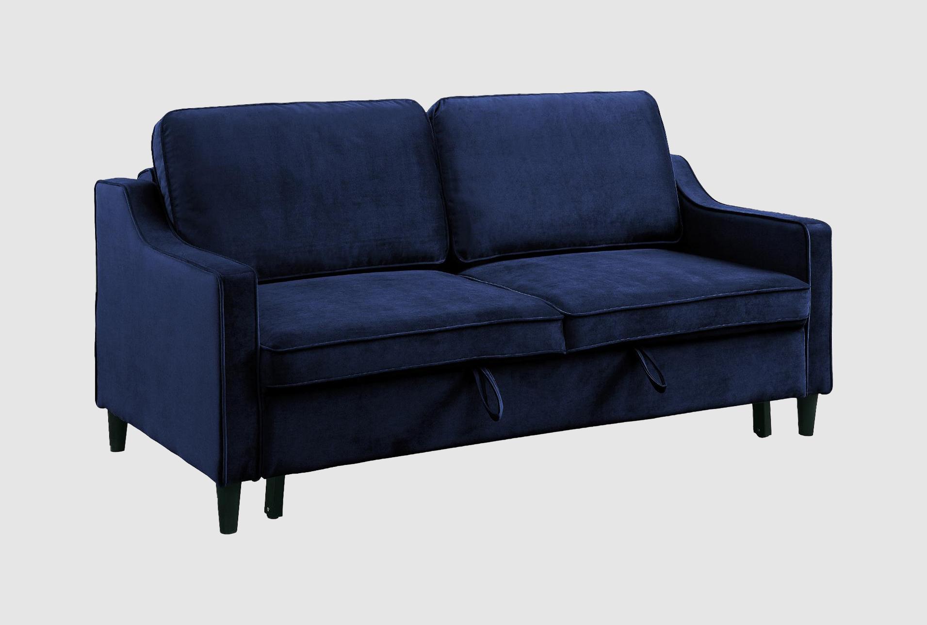 orina navy blue 72" convertible futon sleeper sofa bed 1 orina navy blue 72" convertible futon sleeper sofa bed