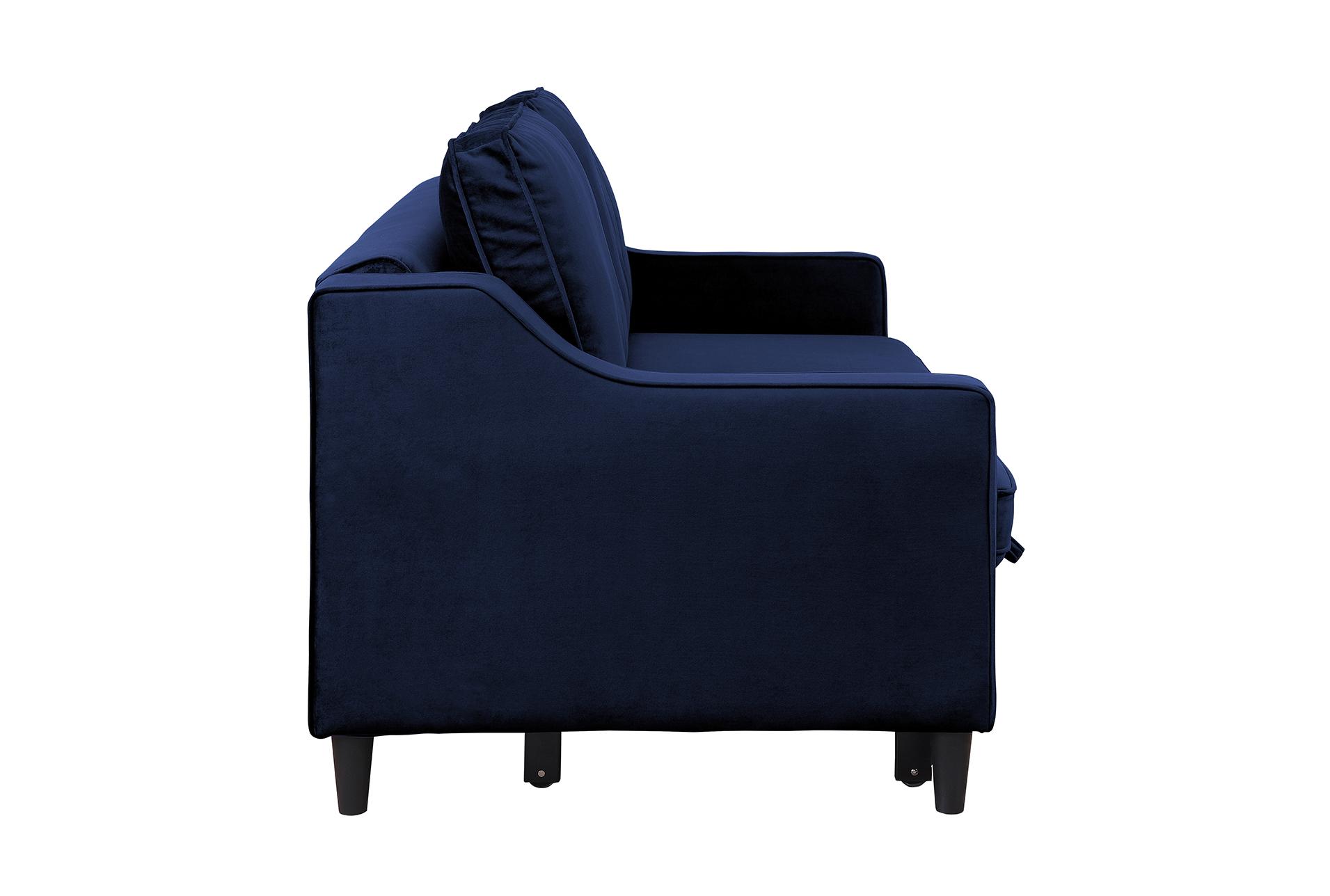 orina navy blue 72" convertible futon sleeper sofa bed 13 orina navy blue 72" convertible futon sleeper sofa bed