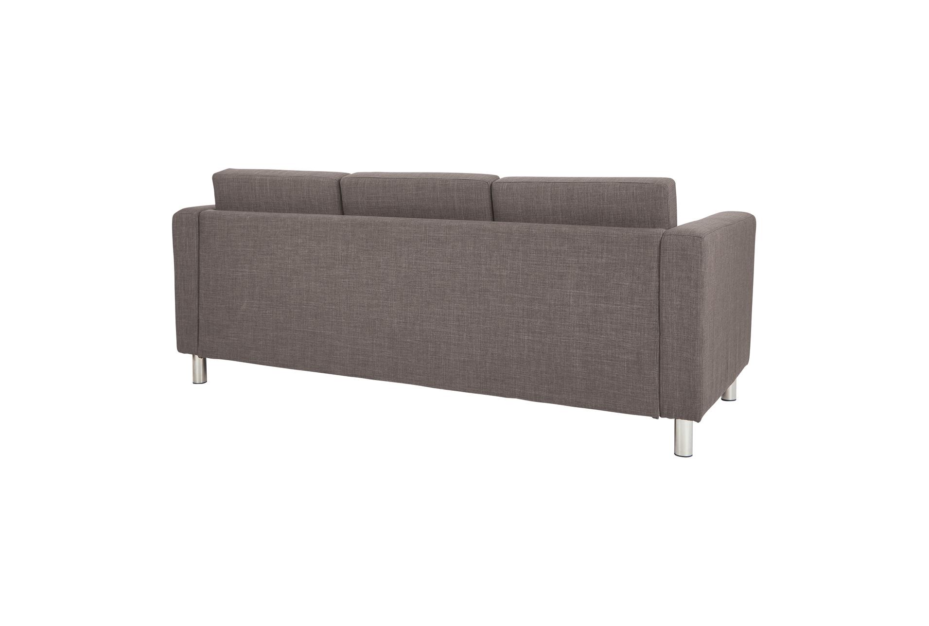 pacific cement grey fabric 72" sofa | loose reversible back 5 pacific cement grey fabric 72" sofa | loose reversible back
