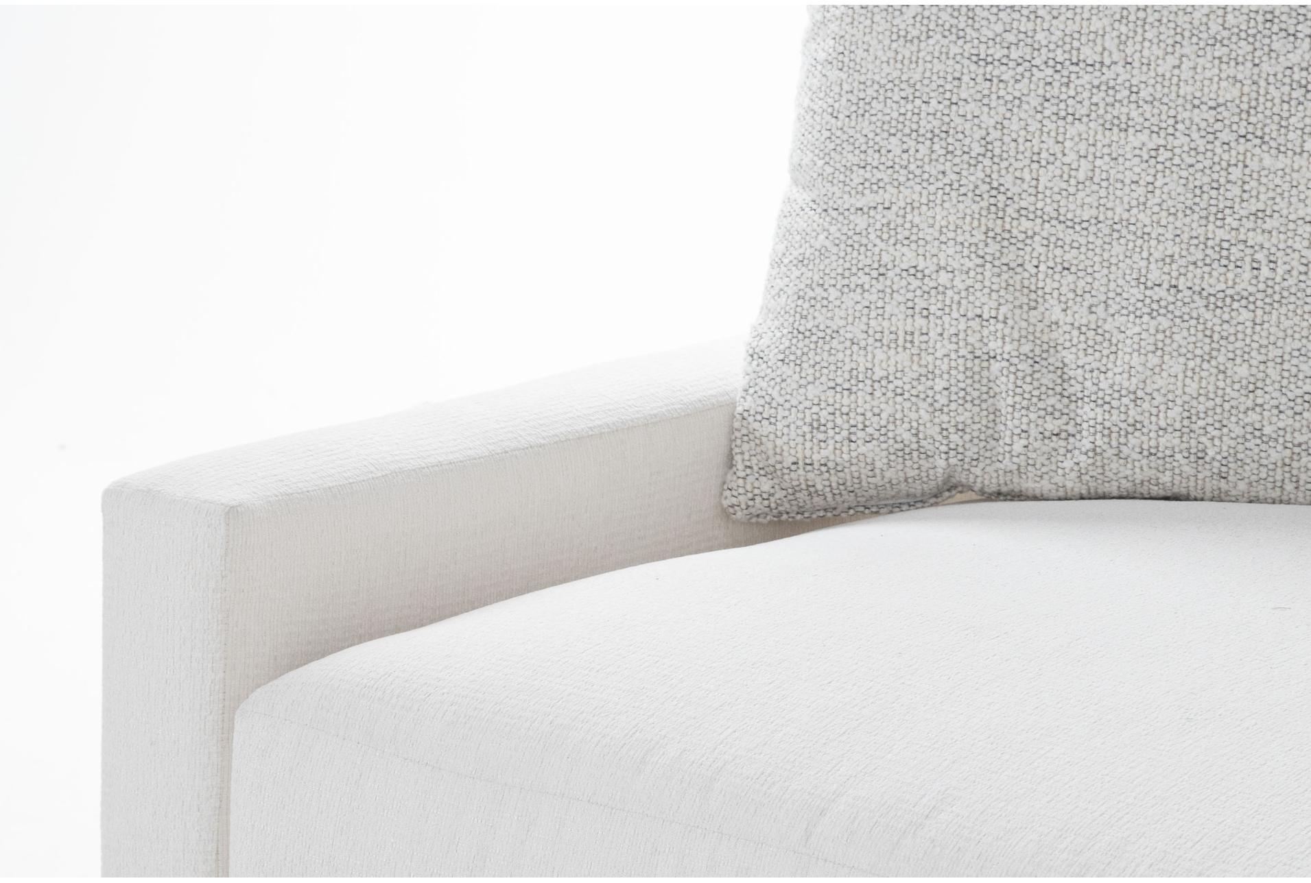 besom ii 120" white fabric 3 piece sectional with right facing bumper chaise 10 besom ii 120" white fabric 3 piece sectional with right facing bumper chaise
