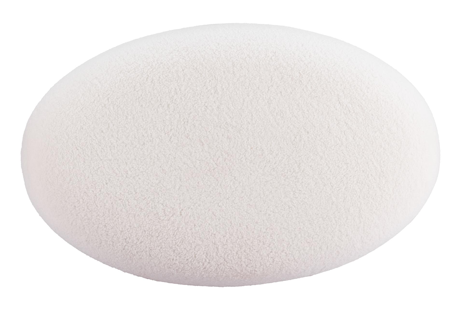 amber cream white fabric oval ottoman | round 10 amber cream white fabric oval ottoman | round