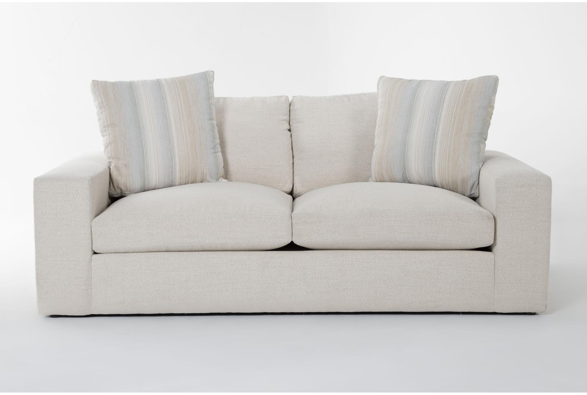 dream beige crypton high performance fabric 87" loveseat | loose reversible back 1 dream beige crypton high performance fabric 87" loveseat | loose reversible back