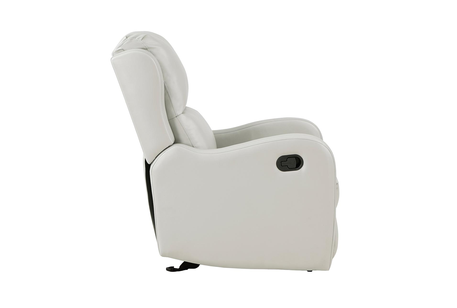 brentwood taupe nursery 30" faux leather manual glider recliner with manual headrest | exterior pull 11 brentwood taupe nursery 30" faux leather manual glider recliner with manual headrest | exterior pull
