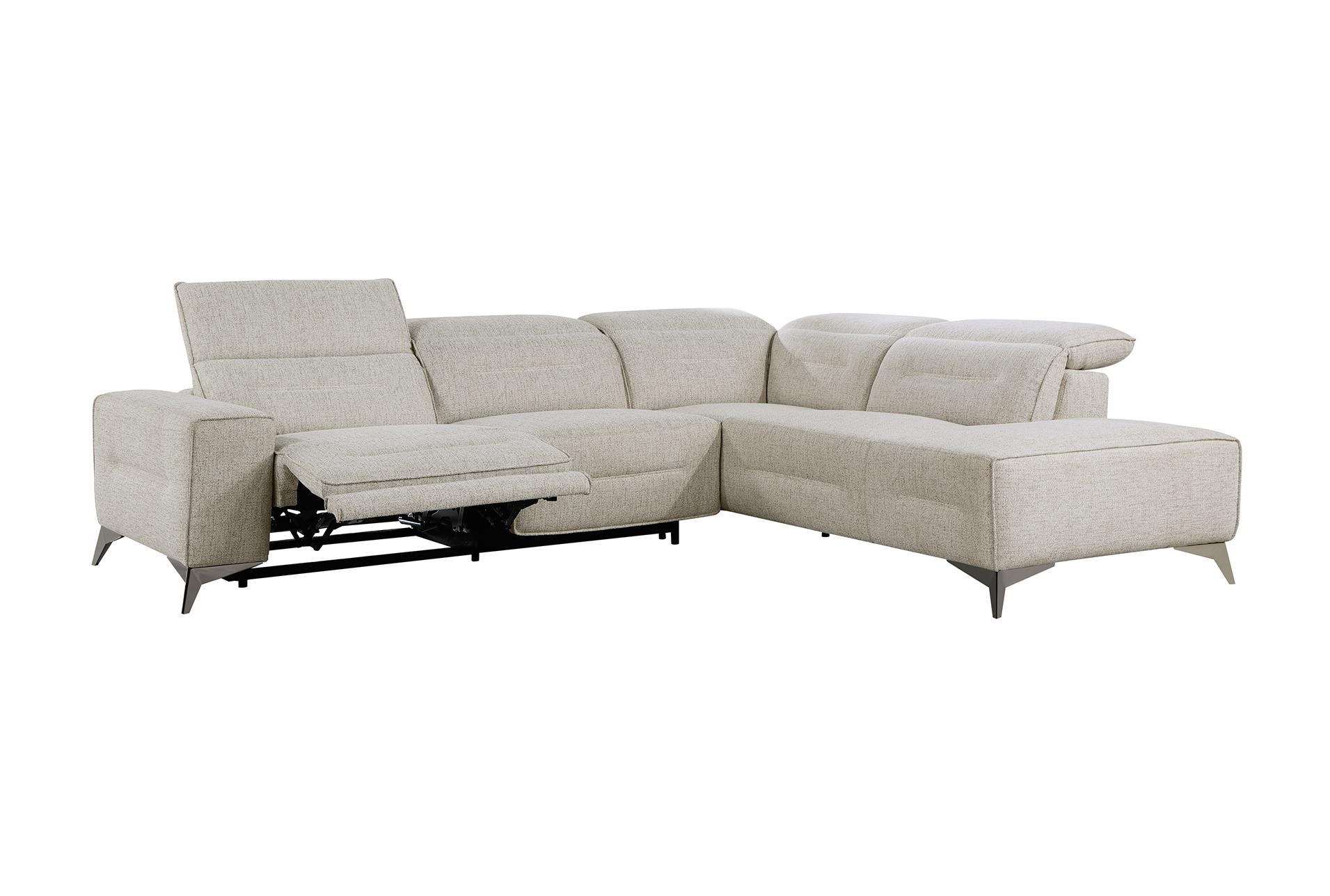 logansport sand beige chenille 109" 2 piece power reclining sectional with right arm facing chaise and power headrests 14 logansport sand beige chenille 109" 2 piece power reclining sectional with right arm facing chaise and power headrests