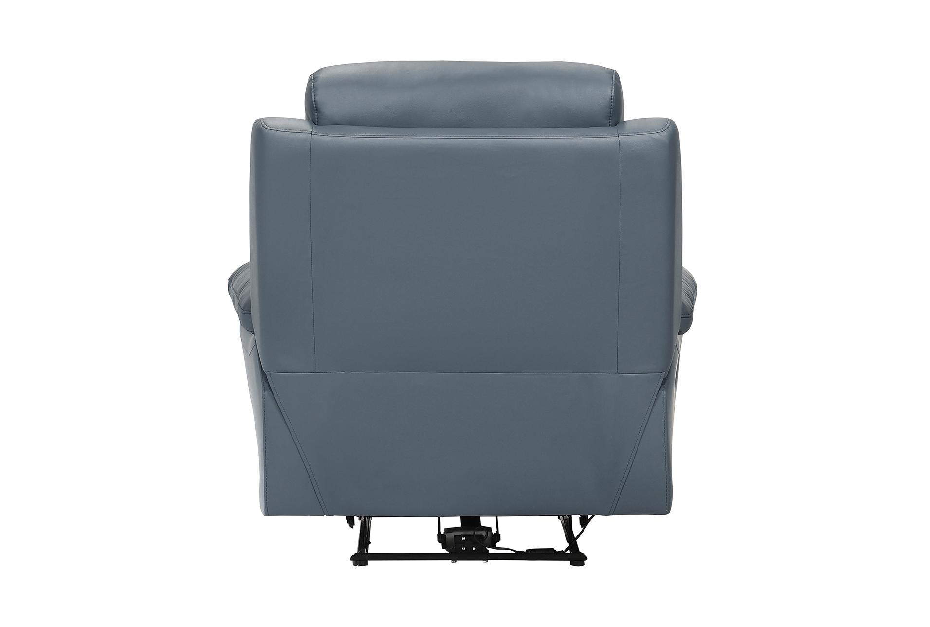 marigold blue leather 41" power recliner with usb port | button 15 marigold blue leather 41" power recliner with usb port | button