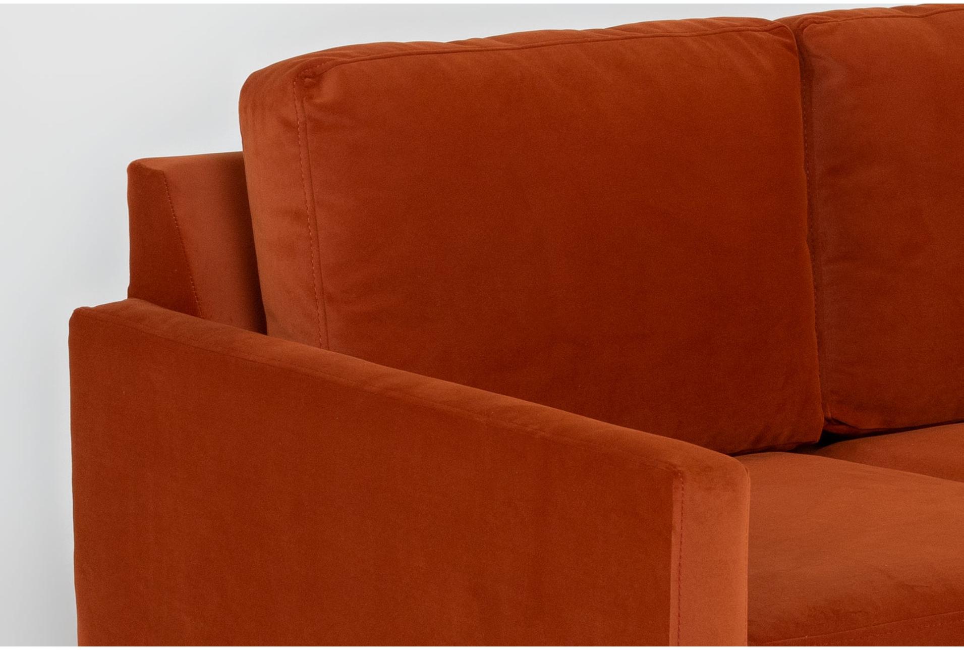 santana burnt sienna velvet fabric 54" loveseat 10 santana burnt sienna velvet fabric 54" loveseat