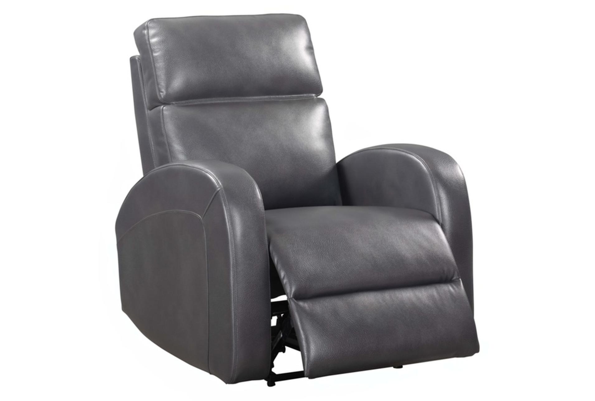 paxton 34" grey power recliner with usb | button 8 paxton 34" grey power recliner with usb | button