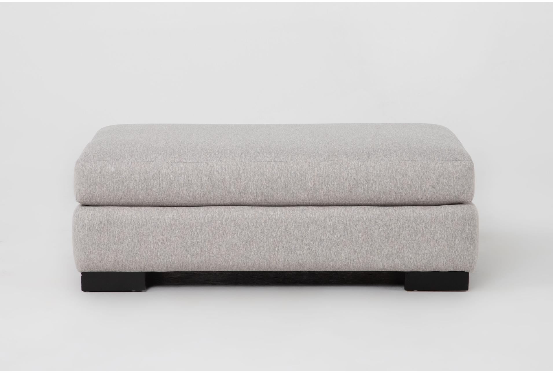 lodge ii mineral grey high performance fabric 52" ottoman | square 1 lodge ii mineral grey high performance fabric 52" ottoman | square